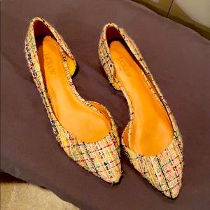 Tweed JCrew flats